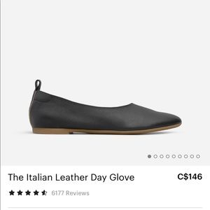 Everlane Flats- Italian Leather Day Glove
